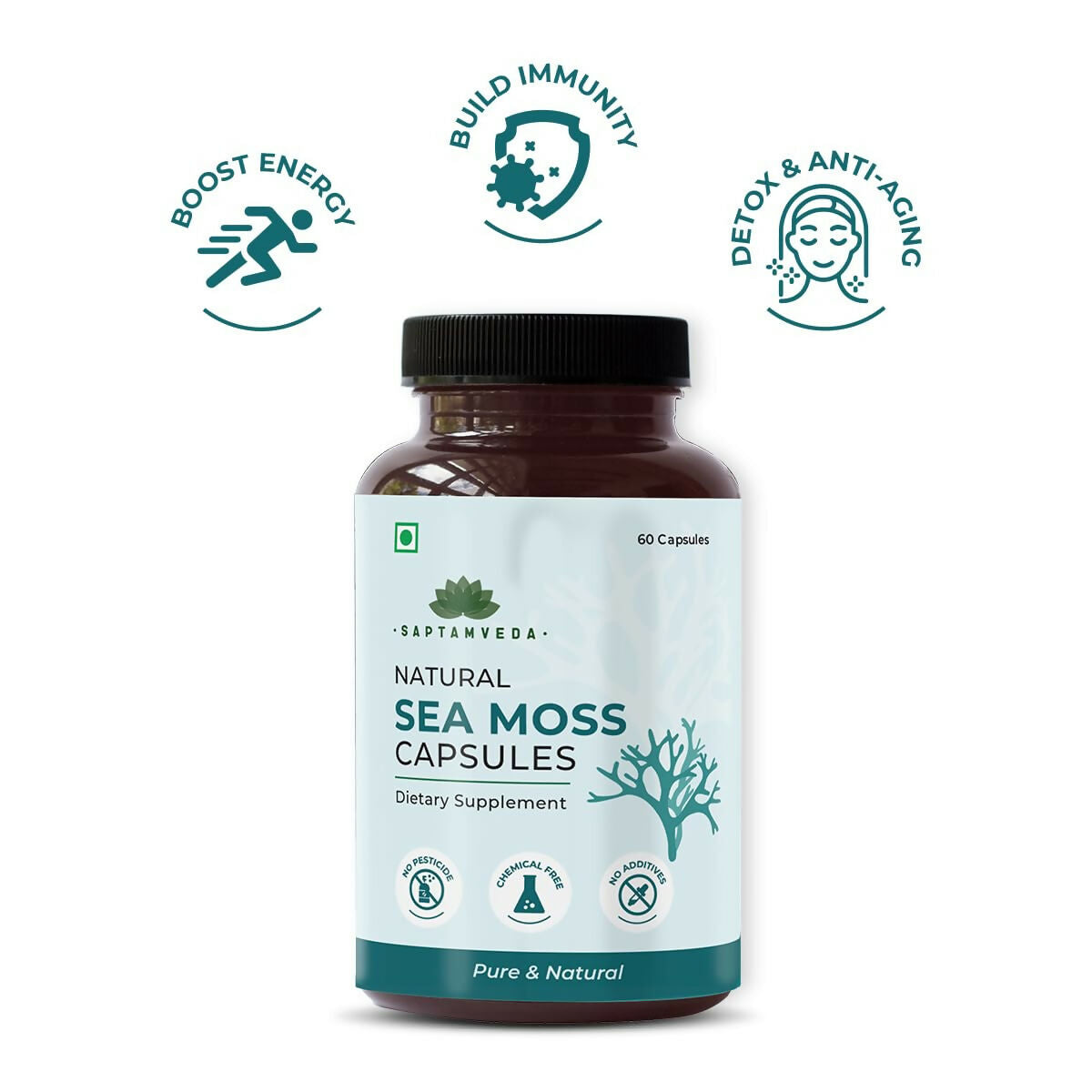 Saptamveda Irish Sea Moss 500mg Capsules