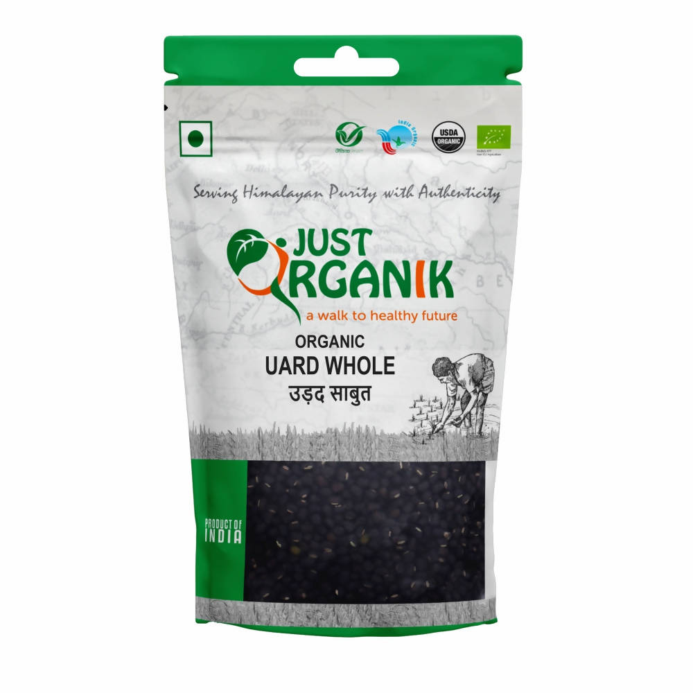 Just Organik Urad Whole (Black Dal) - buy in USA, Australia, Canada