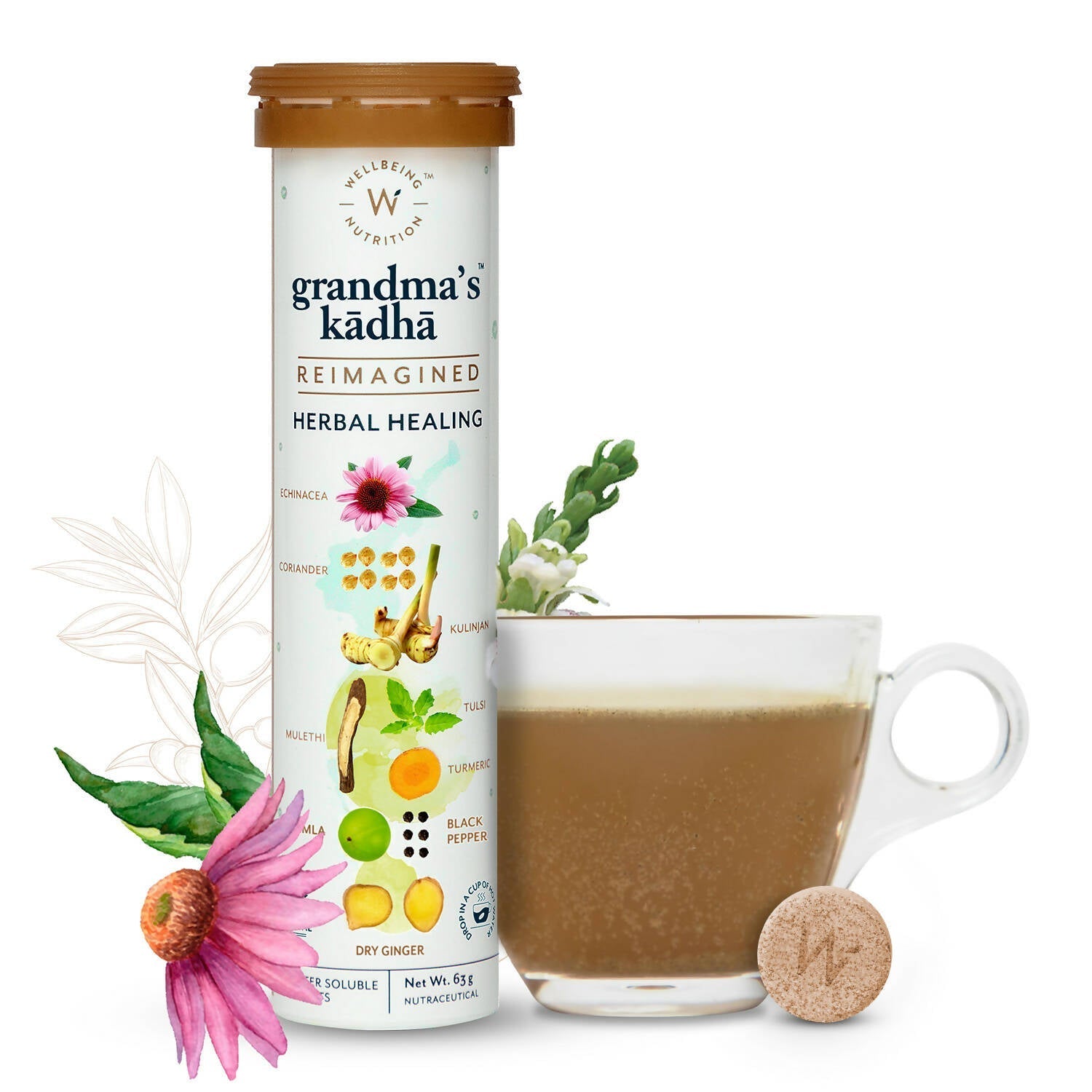 Wellbeing Nutrition Grandma's Kadha Tablets - BUDEN