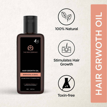 The Man Company Hair Growth Oil Bhringraj & Basil