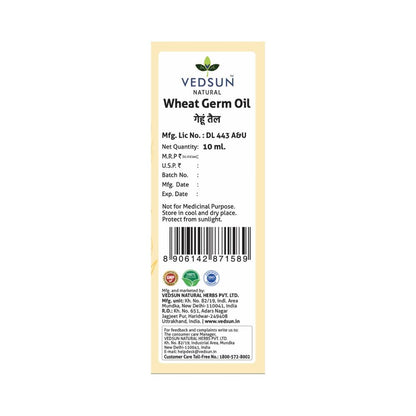 Vedsun Naturals Wheat Germ Essential Oil Pure & Organic for Skin