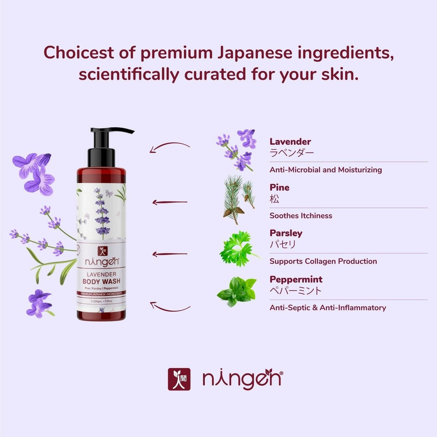 Ningen Lavender Body Wash Gel