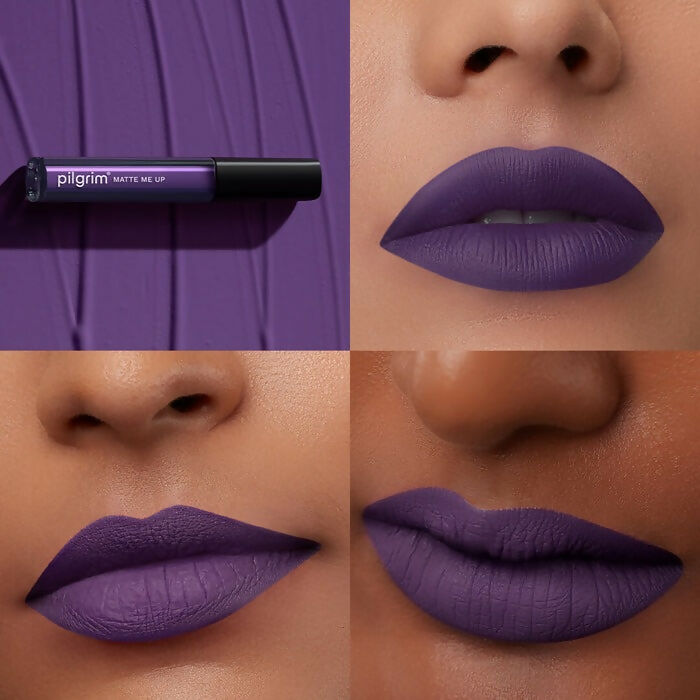 Pilgrim Matte Me Up Liquid Lipstick Purple Lust