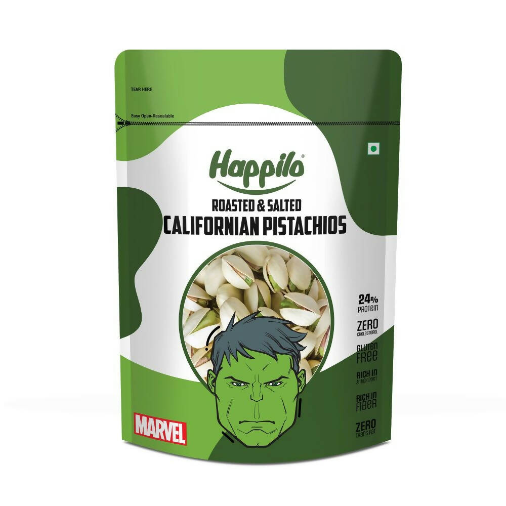 Happilo Roasted & Salted Californian Pistachios-Marvel Hulk Edition - BUDNE