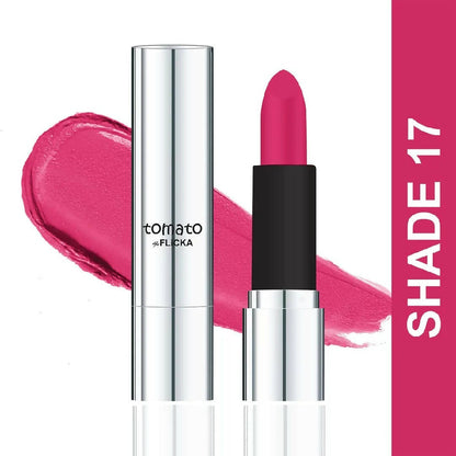 FLiCKA Tomato Matte Finish Lipstick Shade 17 - Pink