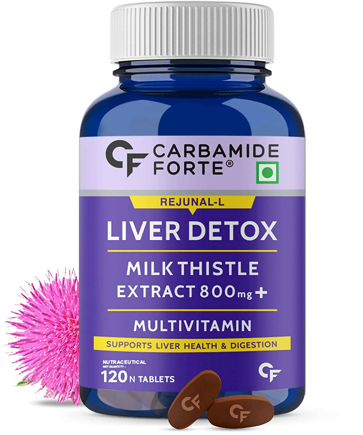 Carbamide Forte Liver Detox Tablets with Milk Thistle Extract - usa canada australia