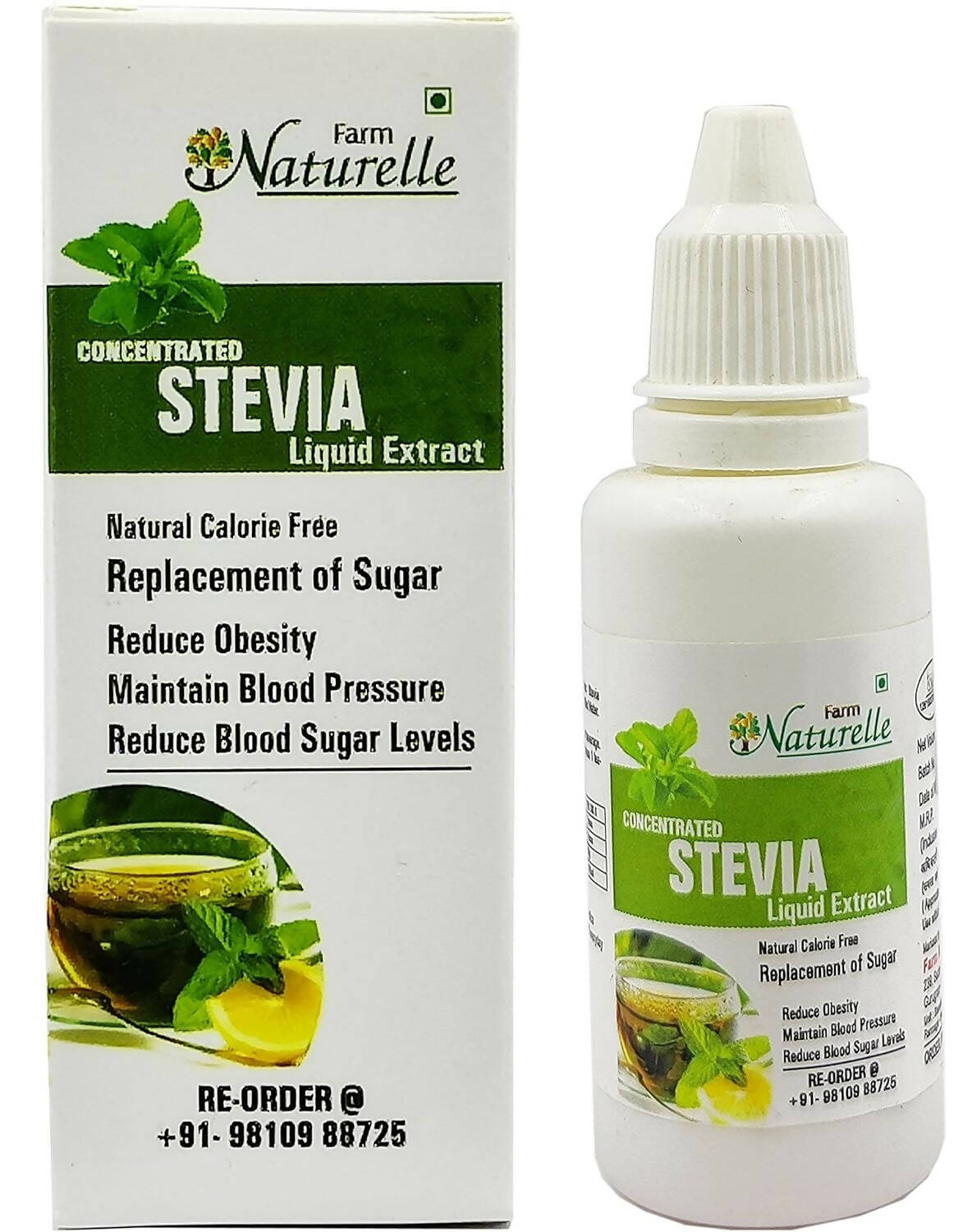 Farm Naturelle Concentrated Stevia Extract Liquid Drops