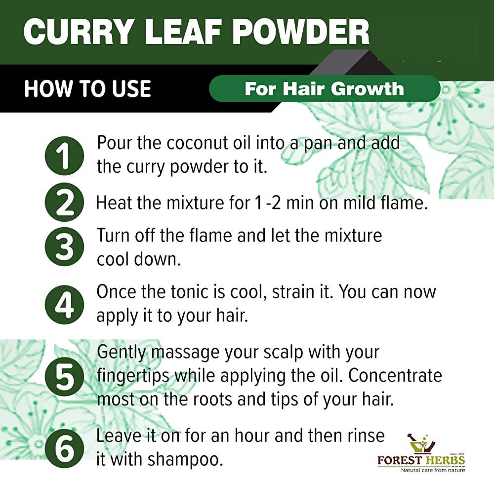 Forest Herbs Curry Leaves Hair Care Powder