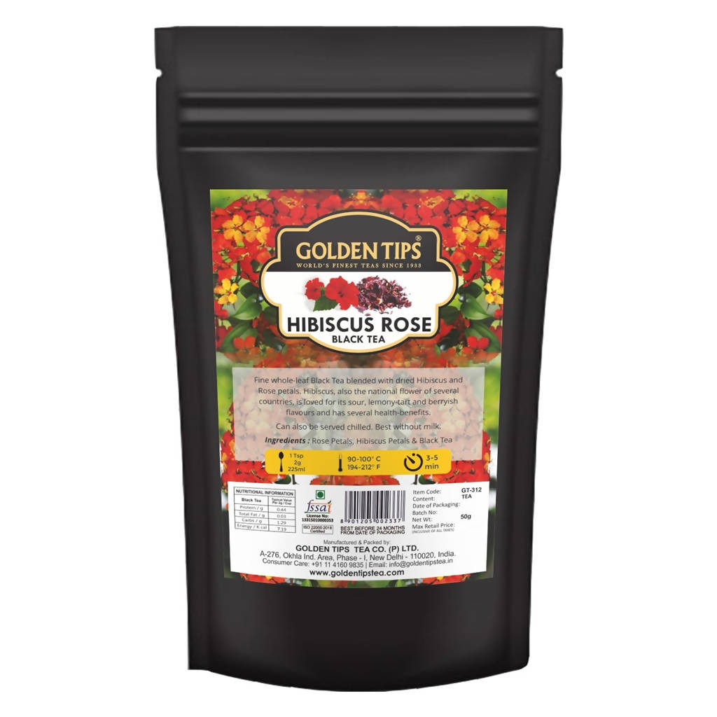 Golden Tips Hibiscus Rose Black Tea - BUDNE