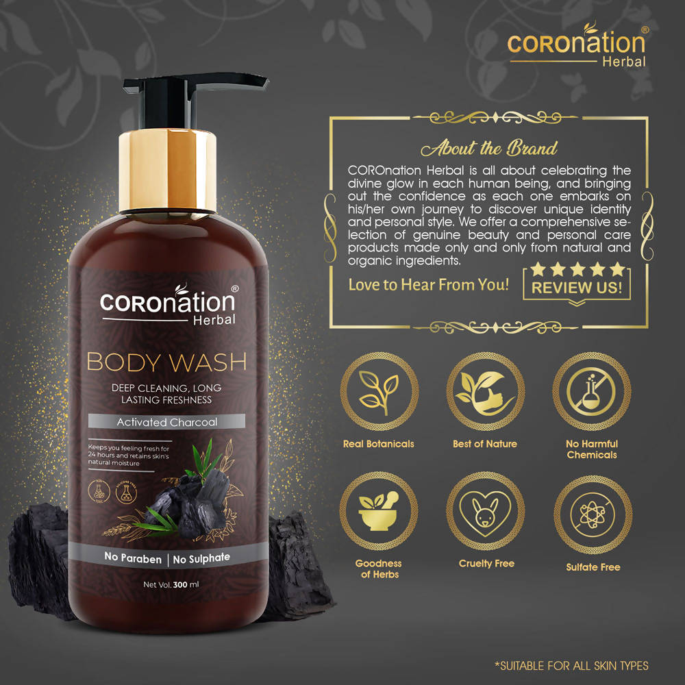 Coronation Herbal Activated Charcoal Body Wash