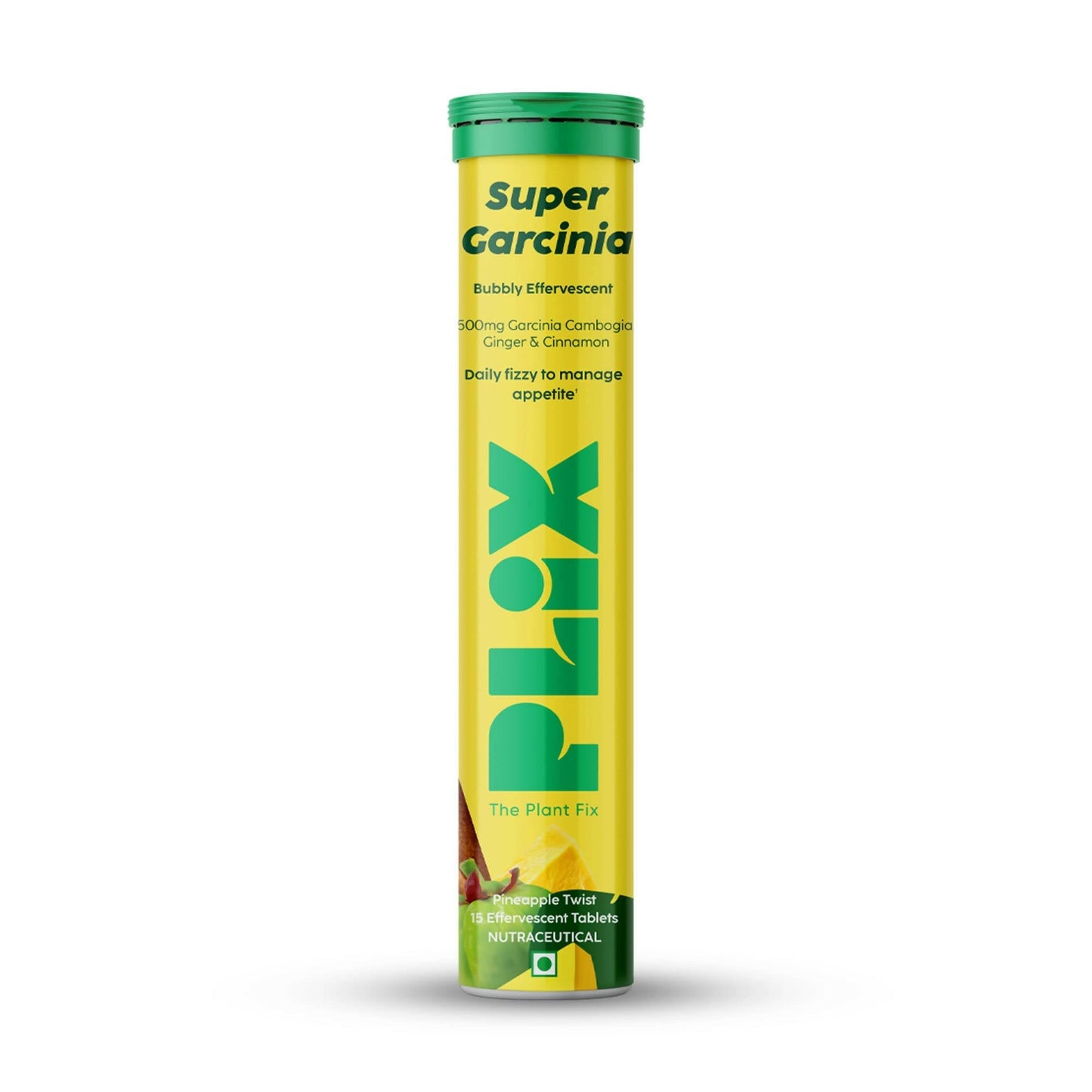 PLIX The Plant Fix Garcinia Bubbly Effervescent Tablets with Ginger, Cinnamon - BUDEN