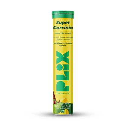 PLIX The Plant Fix Garcinia Bubbly Effervescent Tablets with Ginger, Cinnamon - BUDEN