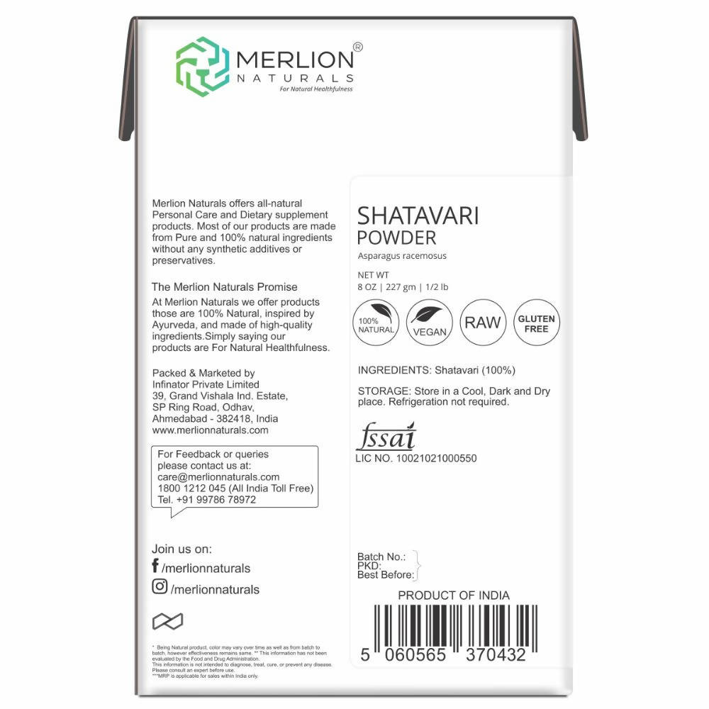 Merlion Naturals Shatavari Root Powder