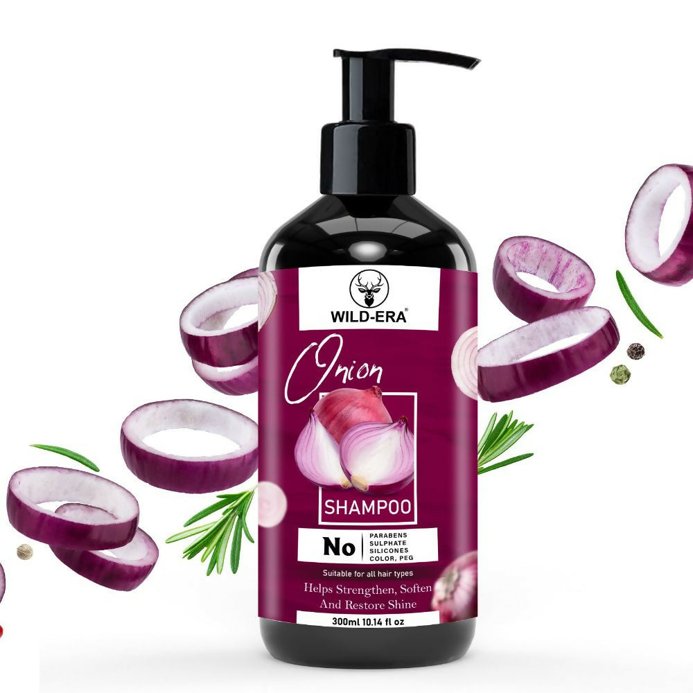 Wildera Onion Oil Shampoo with Red Onion Seed Oil Extract, Black Seed Oil & Pro-Vitamin B5 -  buy in usa 