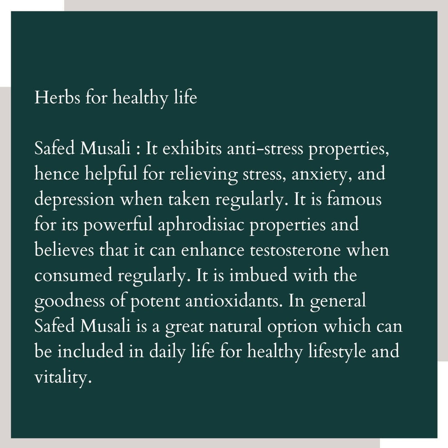 Satvi Wellness Safed Musli Powder | White Musli Powder | Men Wellness