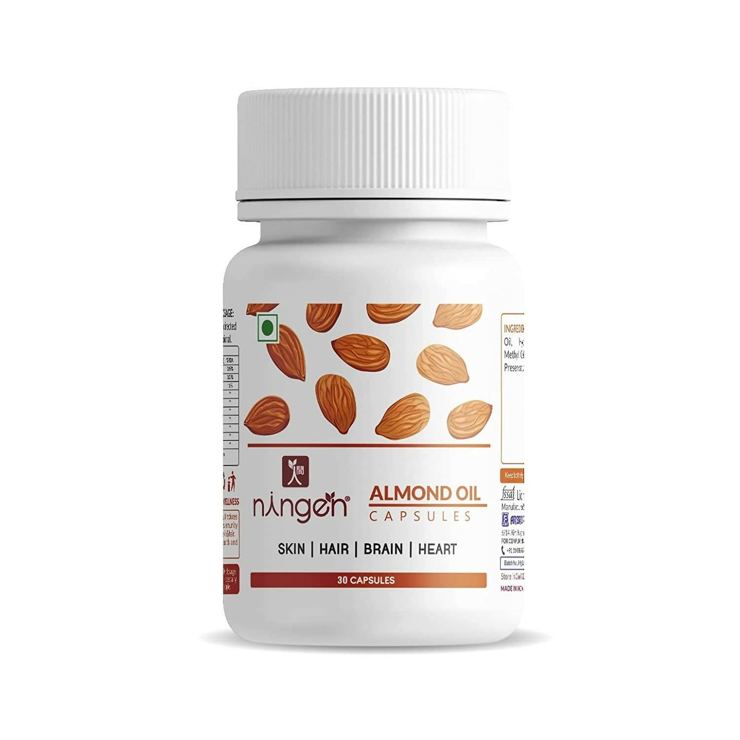 Ningen Almond Oil Capsules - usa canada australia