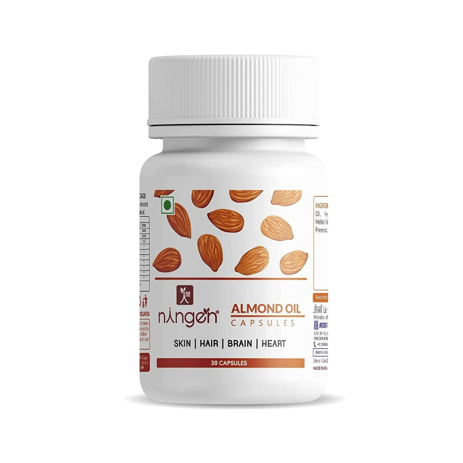 Ningen Almond Oil Capsules - usa canada australia