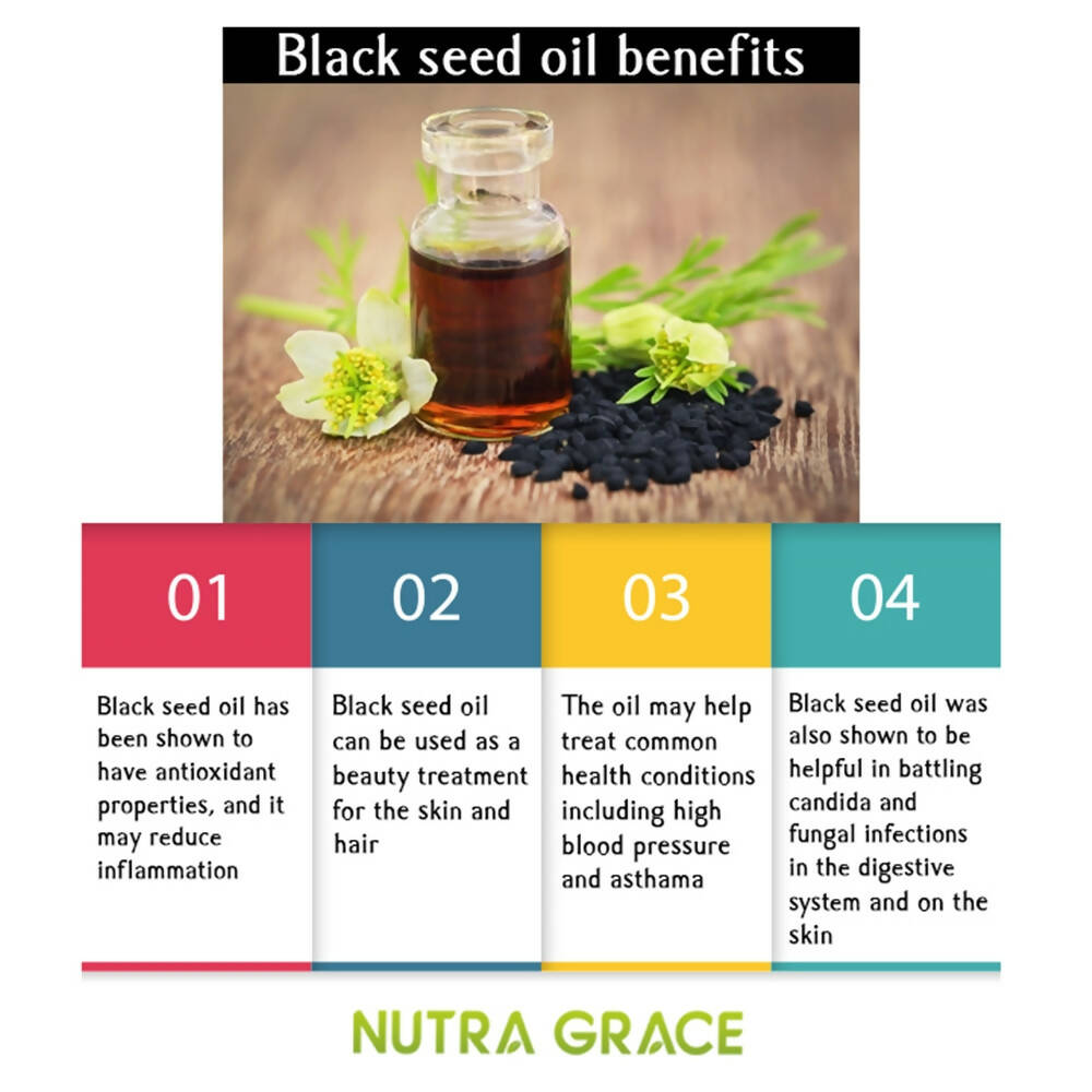 Nutra Grace Black Seed Oil 500mg Capsules