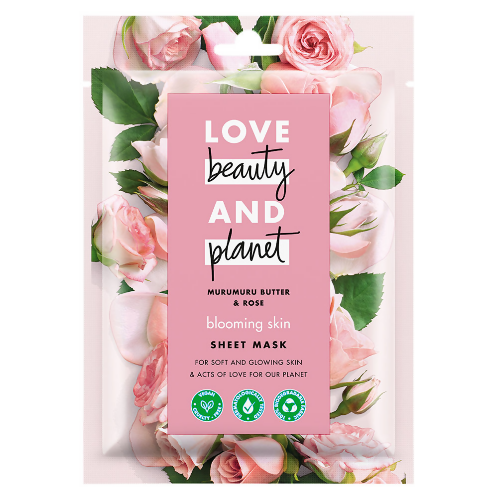 Love Beauty And Planet Murumuru Butter & Rose Sheet Mask