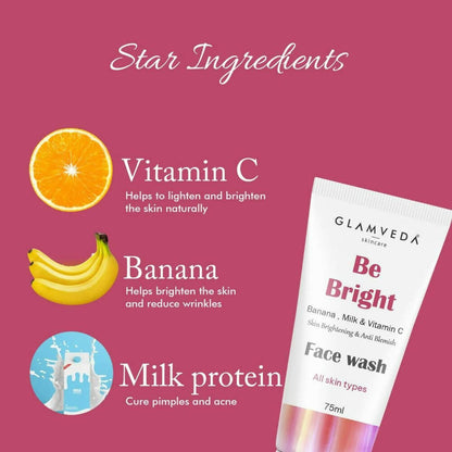 Glamveda Be Bright Skin Brighteing & Anti Blemish Face Wash