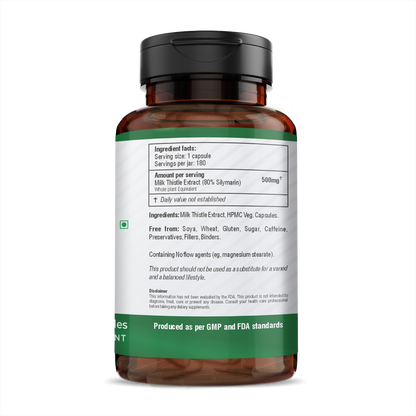 H&C Herbal Milk Thistle Veg Capsules