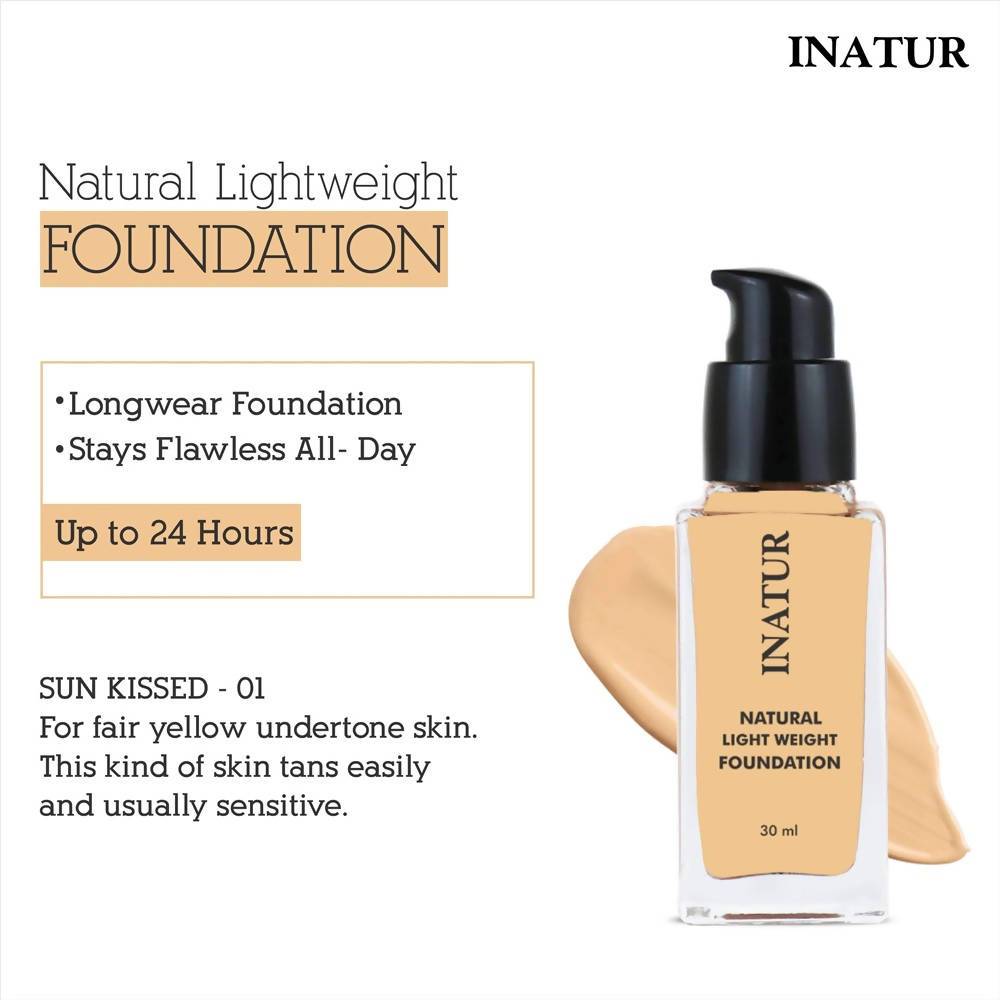 Inatur Natural Light Weight Foundation - Sunkissed