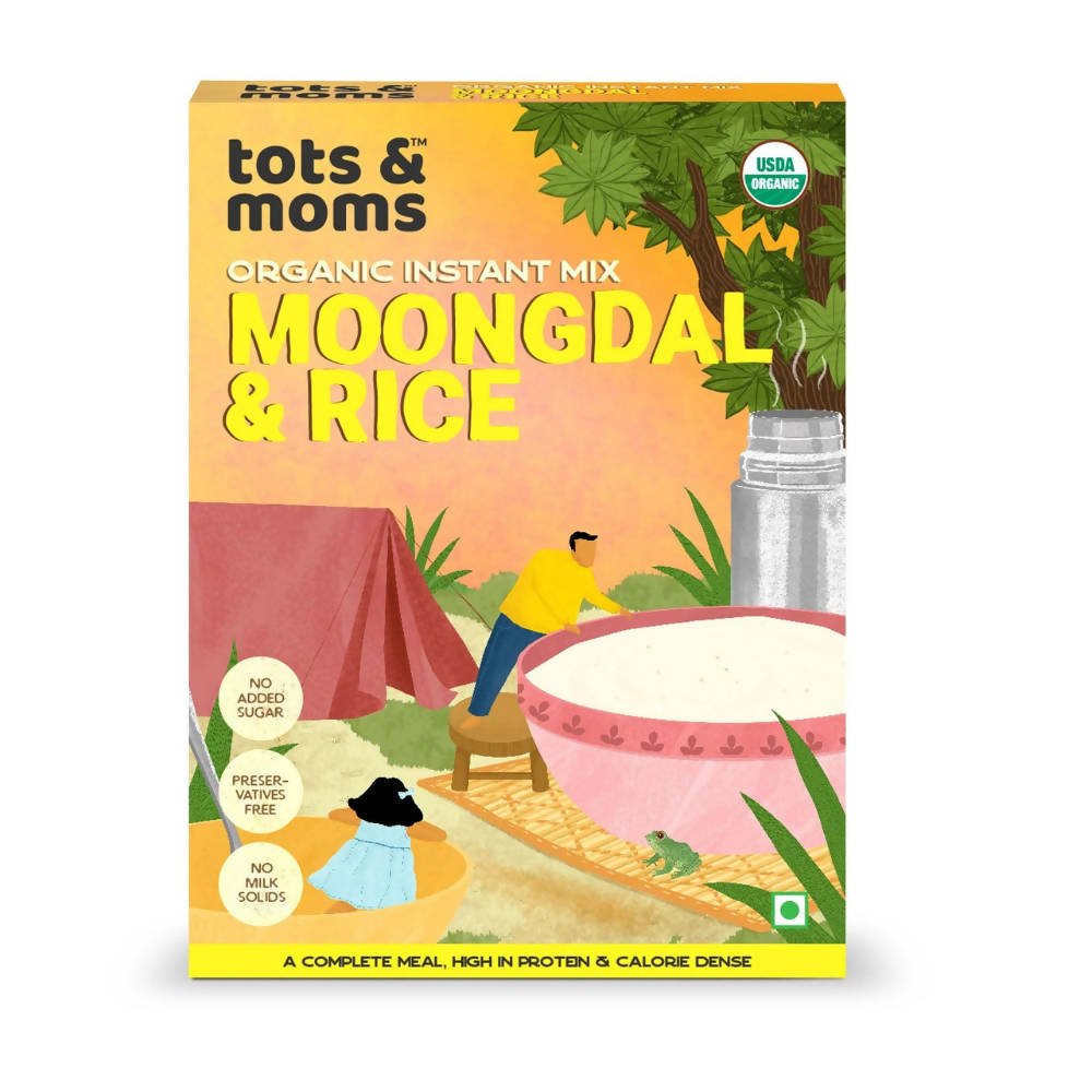 Tots and Moms Organic Moongdal & Rice Instant Mix -  buy in usa 