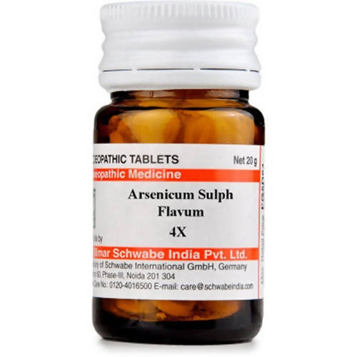 Dr. Willmar Schwabe India Arsenicum Sulph Flavum Trituration Tablets