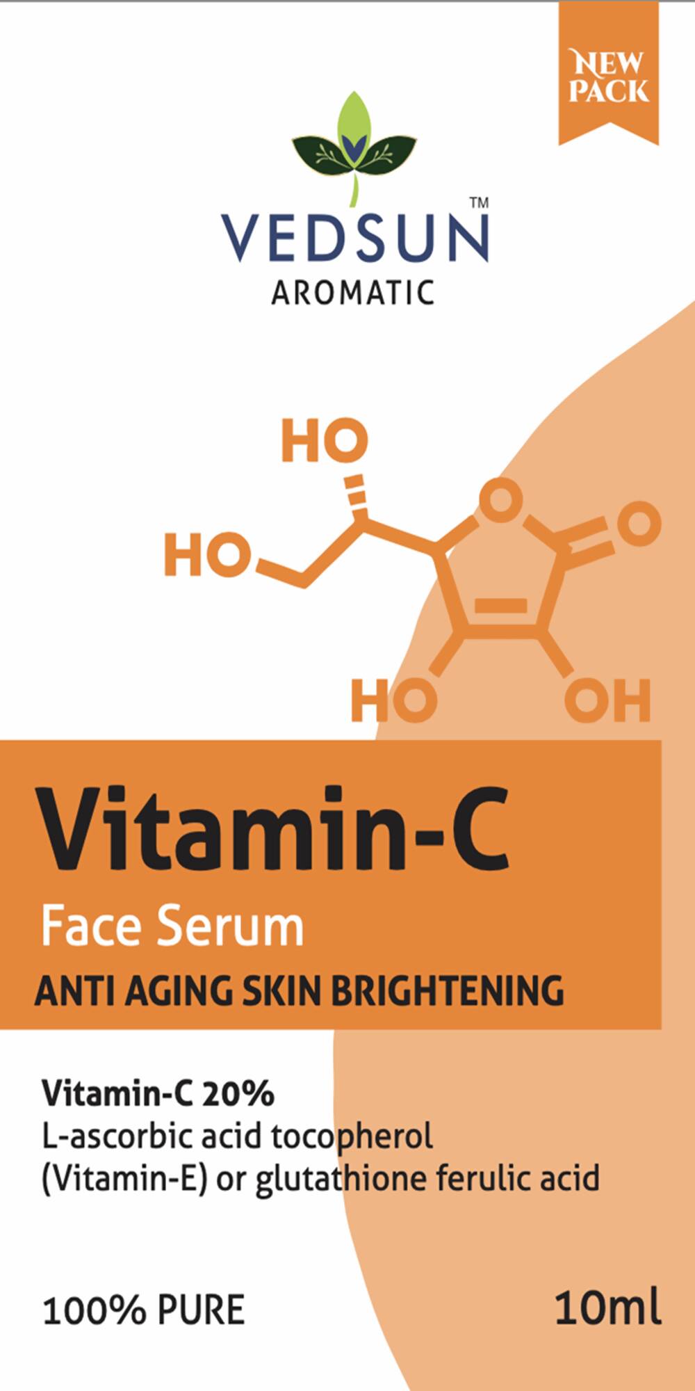 Vedsun Naturals Vitamin C Face Serum Anti Ageing Daily Glow for Men & Women