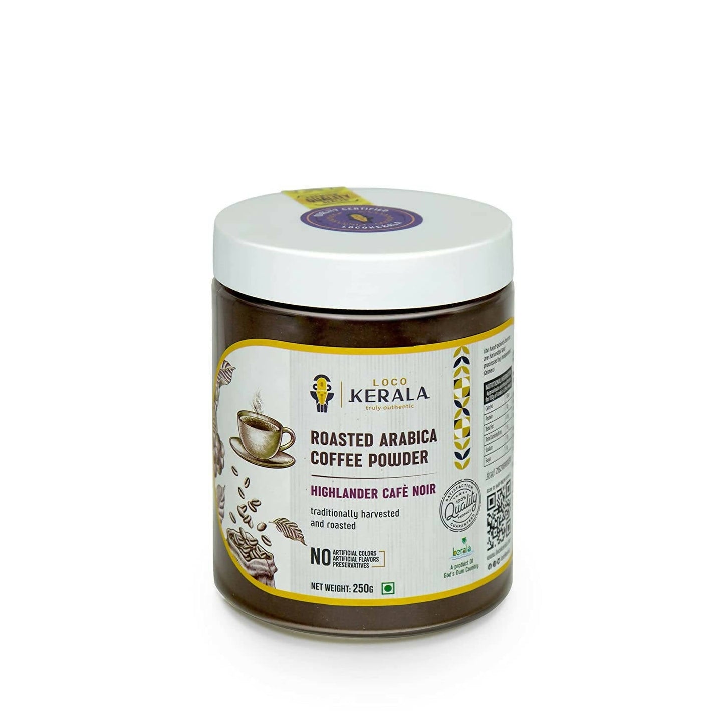 LocoKerala Highlander Caf?? Noir Arabica Coffee Powder