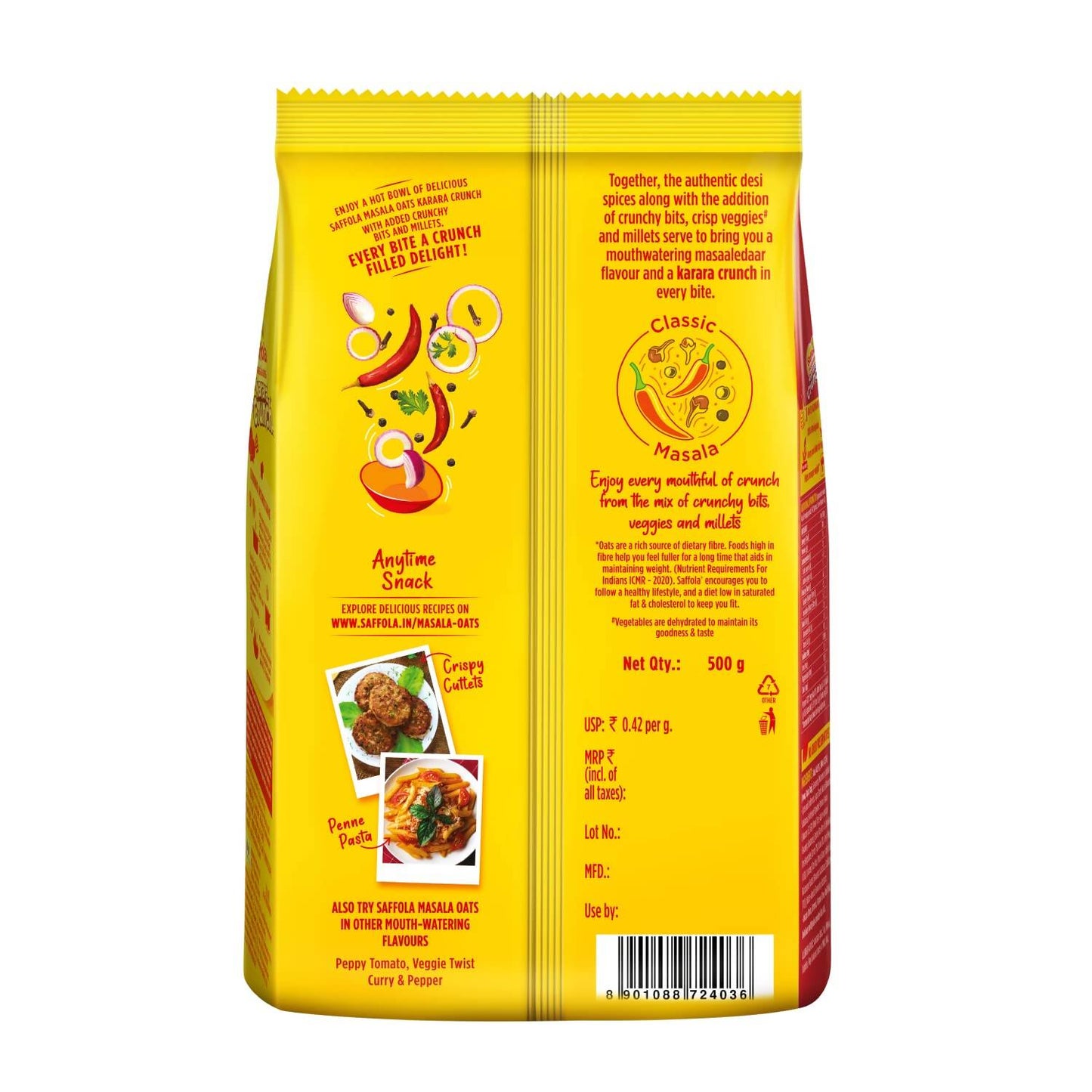 Saffola Karara Crunch Masala Oats