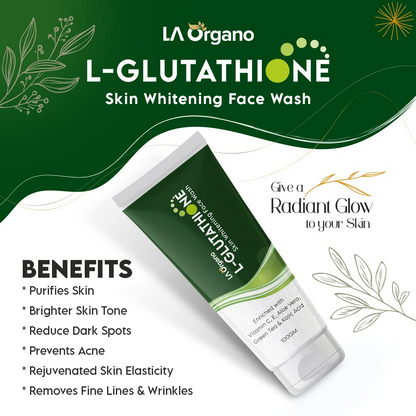 LA Organo Papaya Skin Whitening Cream and Glutathione Face Wash Combo