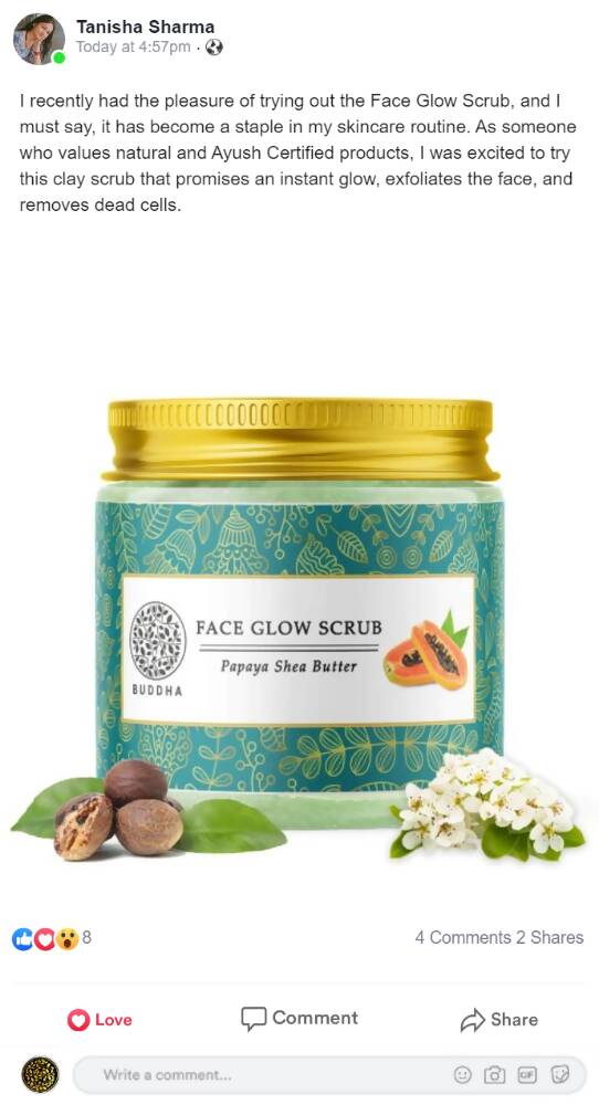 Buddha Natural Face Glow Scrub