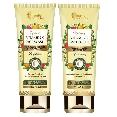 Oriental Botanics Natureƒ??s Vitamin C Face Wash And Face Scrub Combo