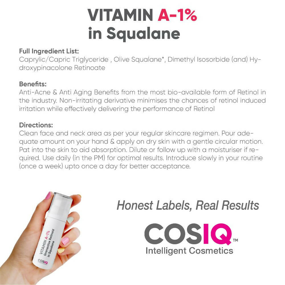 Cos-IQ Vitamin A-1% Granactive Retinoid in Squalane