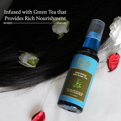 Blue Nectar Green Tea Hair Serum for Dry Frizzy Hair