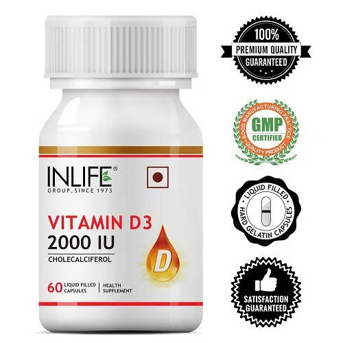Inlife Vitamin D3 2000 IU Capsules