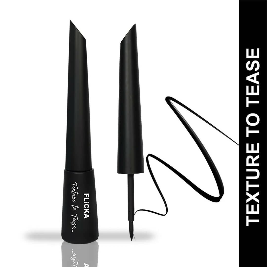 FLiCKA Texture to Tease Eye Pencil Liquid Eyeliner Black