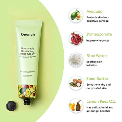 Quench Botanics Bravocado Nourishing Hand Cream