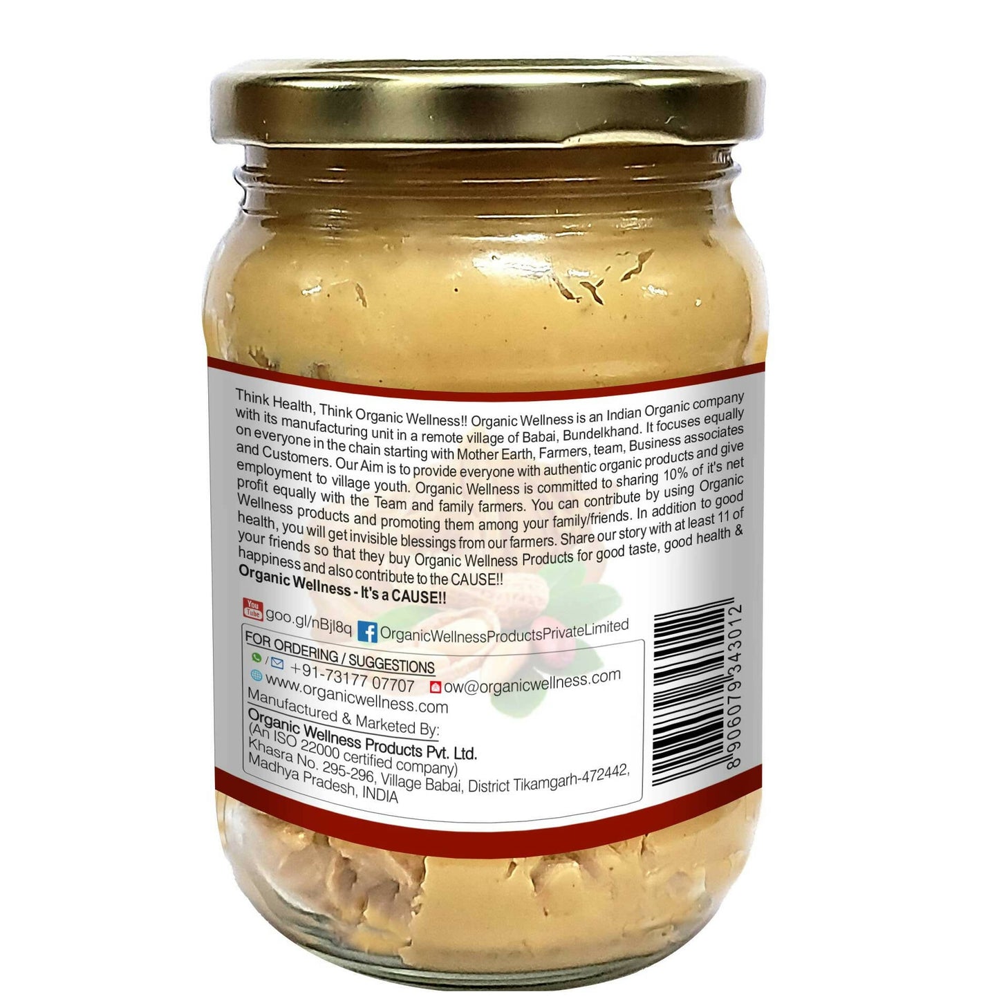 Organic Wellness Ashwagandha Peanut Butter