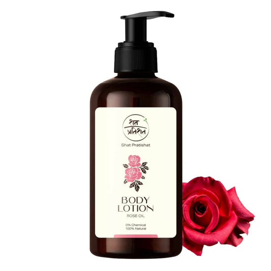 Shat Pratishat Moisturizing Body Lotion - Rose Oil - BUDNE