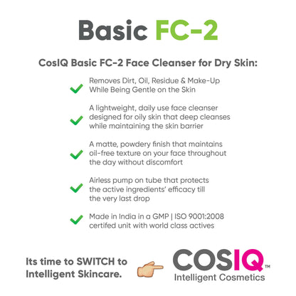 Cos-IQ FC-2 Face Cleanser for Dry Skin