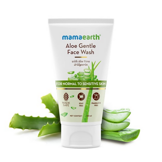 Mamaearth Aloe Gentle Face Wash for Normal to Sensitive Skin - buy in USA, Australia, Canada