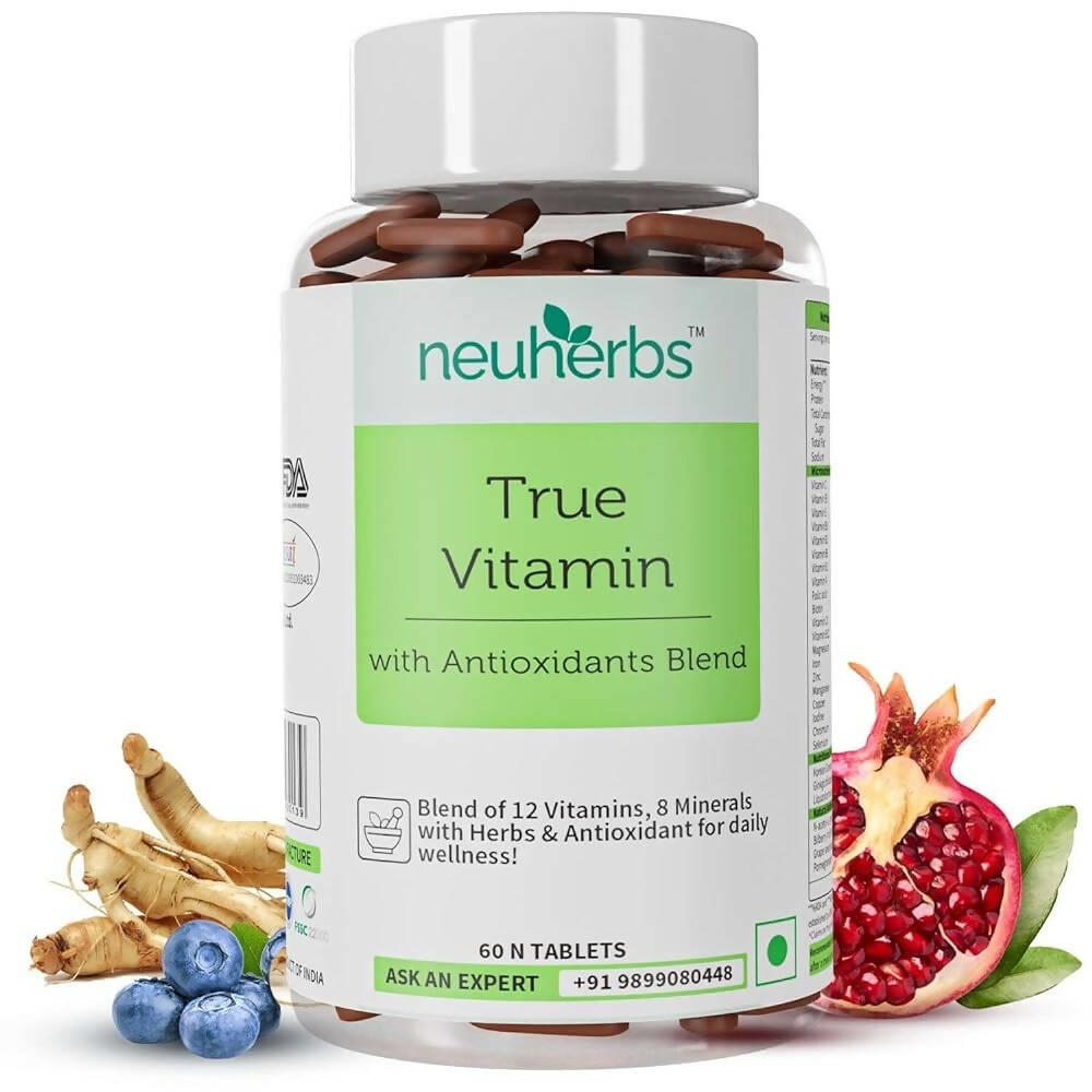 Neuherbs True Vitamin Tablets - Pomegranate Flavor