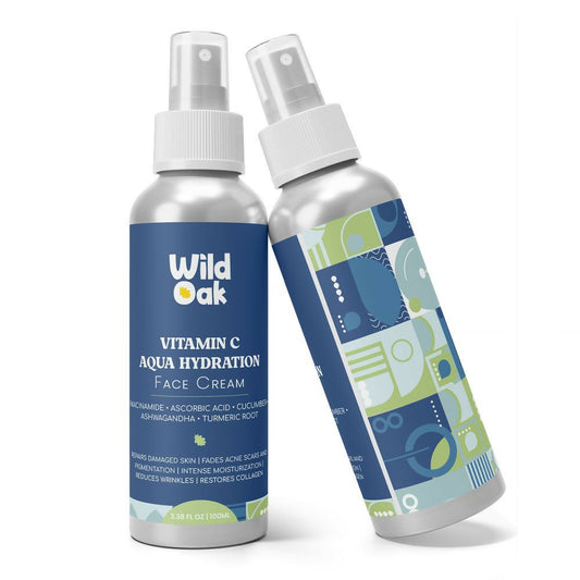 Wild Oak Vitamin C Aqua Hydration Cream with Niacinamide, Cucumber, Turmeric & Ashwagandha -  buy in usa 