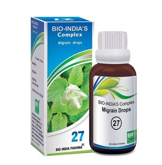 Bio India Homeopathy Complex 27 Migrain Drops