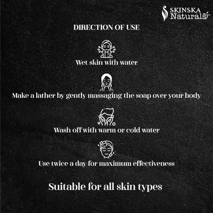 Skinska Natural Activated Charcoal & Tea Tree Soap