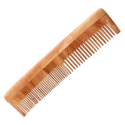 Aravi Organic Neem Wood Comb Fine and Wide Tooth