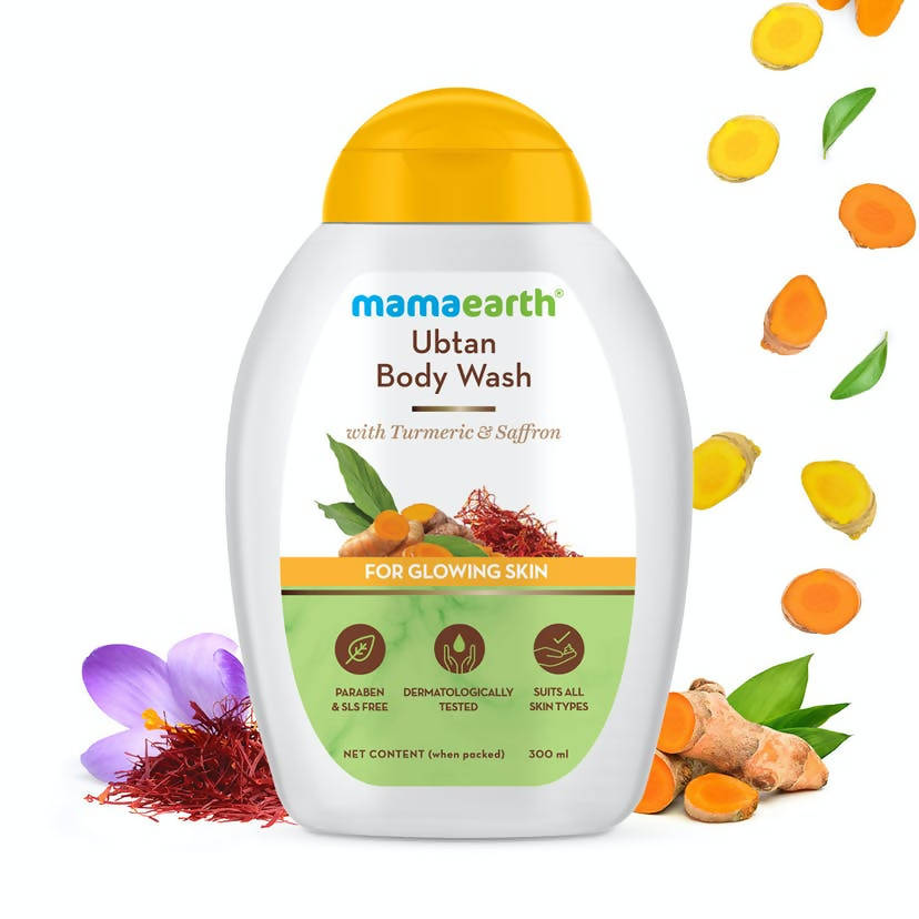 Mamaearth Ubtan Body Wash With Turmeric & Saffron for Glowing Skin