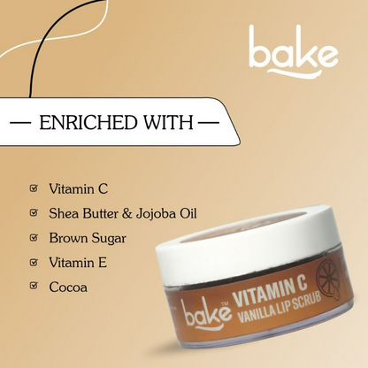 Bake Vitamin C Vanilla Lip Exfoliating & Lightening Scrub